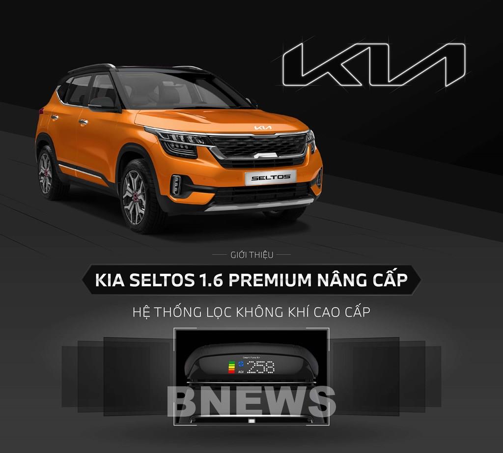 Kia Seltos nâng cấp hệ thống lọc không khí và logo mới